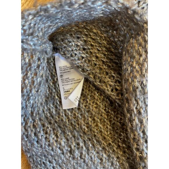 Tommy Bahama Wool Cowl Neck Grey Cozy Sweatshirt Womens Size Large - Picture 3 of 7